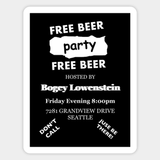 Bogey Lowenstein Party Invitation Magnet